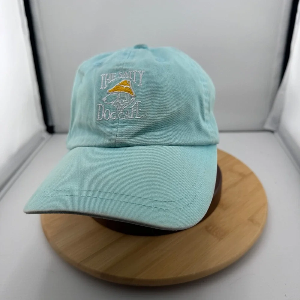 Salty Dog Cafe Hilton Head Island Youth Hat Aqua Blue Adjustable Baseball Cap